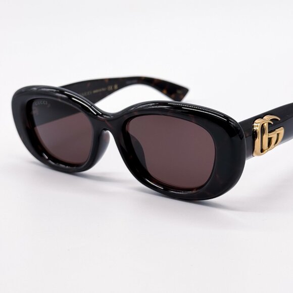 NEW GUCCI GG1829SK 002 DARK HAVANA WOMEN SUNGLASSES GUCCI - Picture 7 of 13